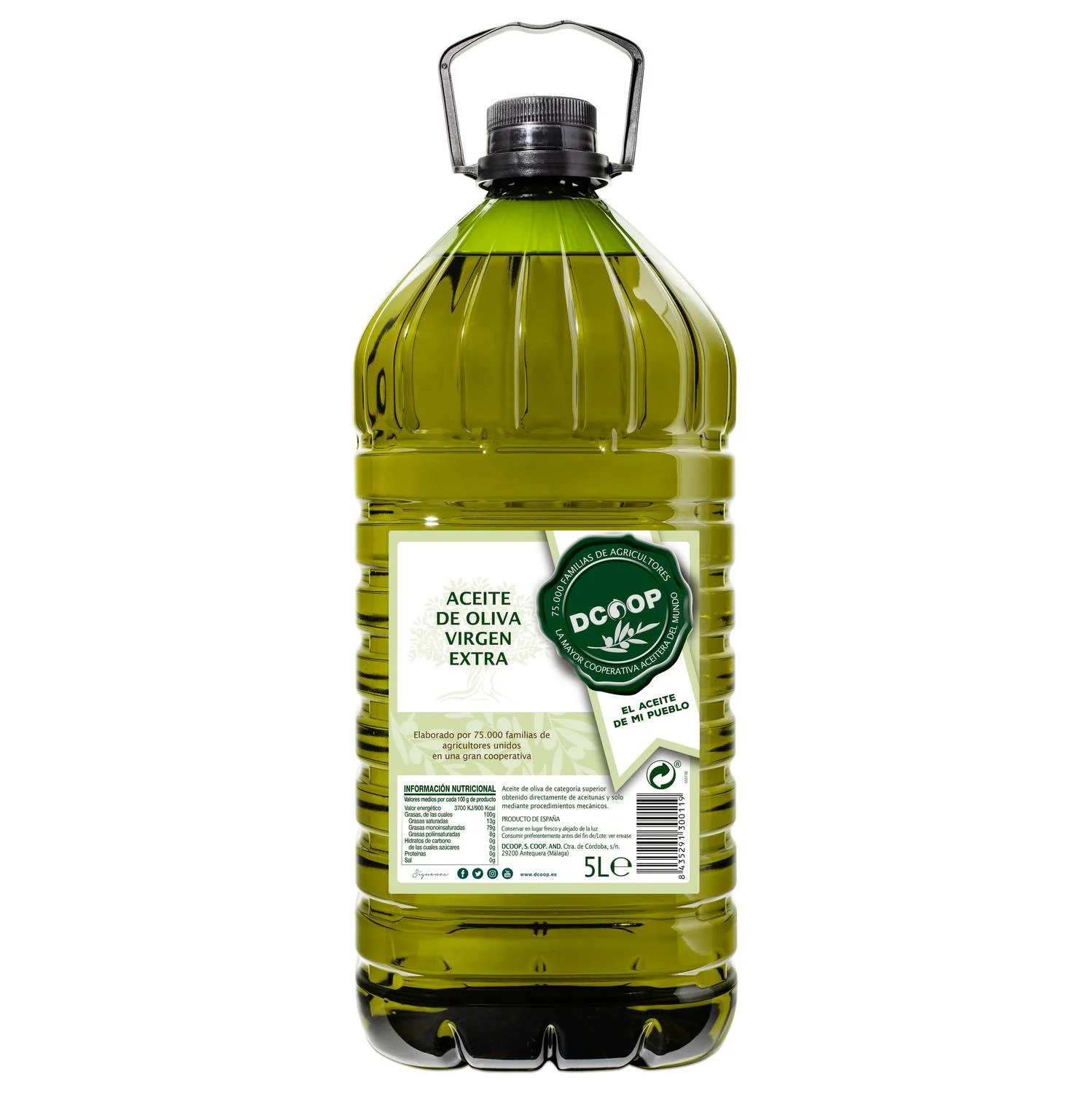 Aceite de oliva virgen extra Dcoop 5 l.