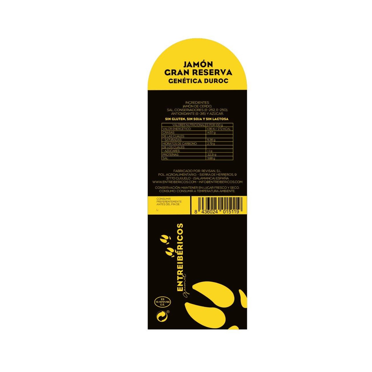 Jamón Gran Reserva genética DUROC - Imagen 3