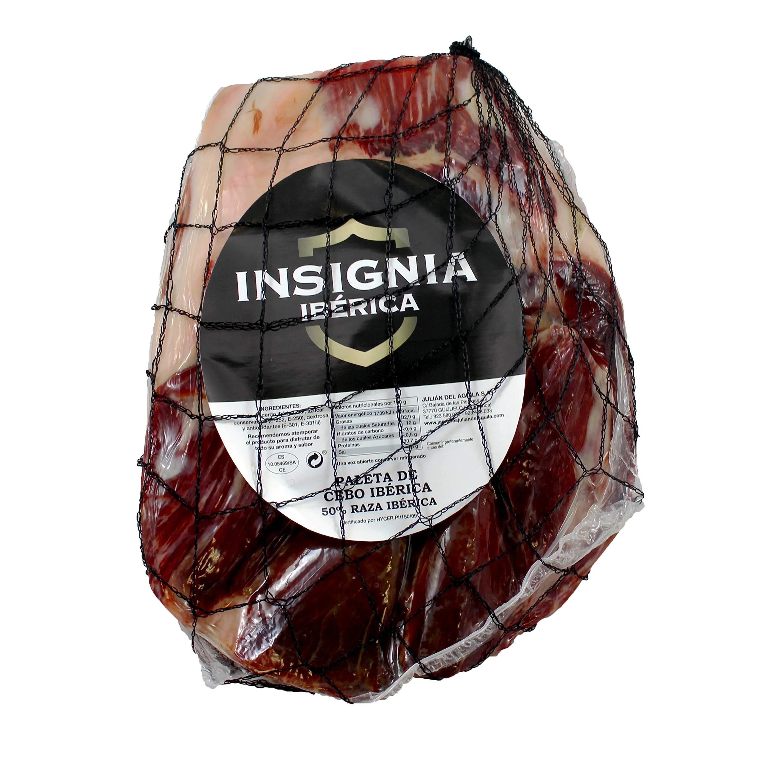 2,5 Kg Paleta Iberica de Cebo Deshuesada Pata Negra 100% Natural - Jamón Ibérico de Salamanca | INSIGNIA IBERICA